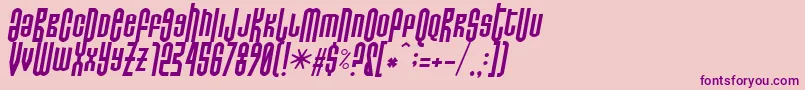 Do Not Eat This Italic Font – Purple Fonts on Pink Background