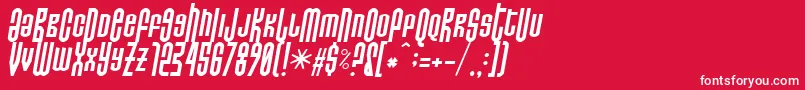 Do Not Eat This Italic Font – White Fonts on Red Background