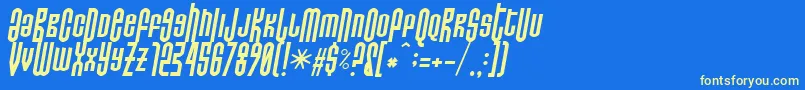 Do Not Eat This Italic Font – Yellow Fonts on Blue Background