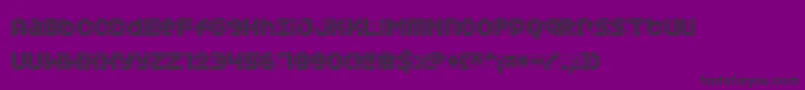 Fonte Squarodynamic03 – fontes pretas em um fundo violeta
