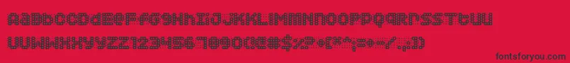 Squarodynamic03 Font – Black Fonts on Red Background