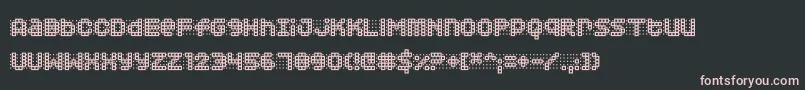 Squarodynamic03 Font – Pink Fonts on Black Background