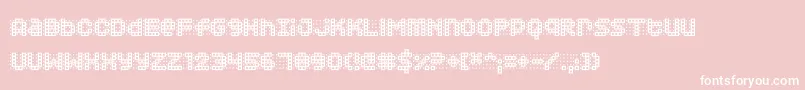 Squarodynamic03 Font – White Fonts on Pink Background