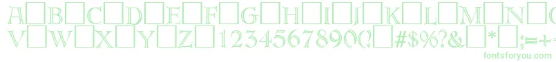 ErbardecoRegularDb Font – Green Fonts on White Background