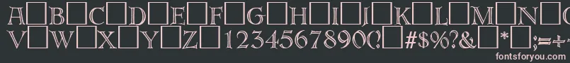 ErbardecoRegularDb Font – Pink Fonts on Black Background