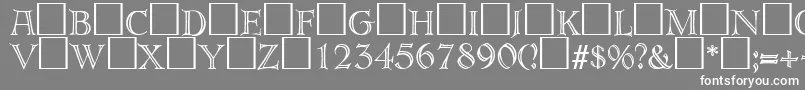 ErbardecoRegularDb Font – White Fonts on Gray Background