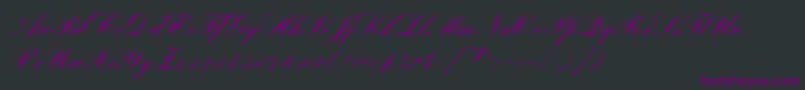 BayscriptRegular Font – Purple Fonts on Black Background
