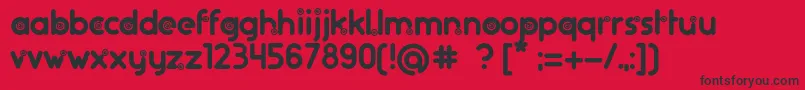 Artifice.RsRegular Font – Black Fonts on Red Background