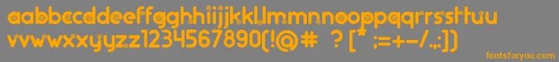 Artifice.RsRegular Font – Orange Fonts on Gray Background