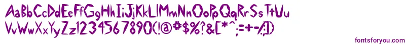 Swollen Font – Purple Fonts