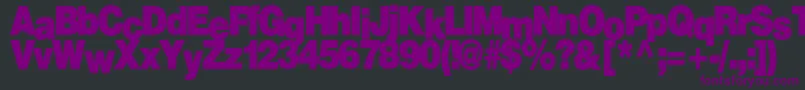 Firewalk36Bold Font – Purple Fonts on Black Background