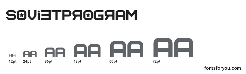 Sovietprogram Font Sizes
