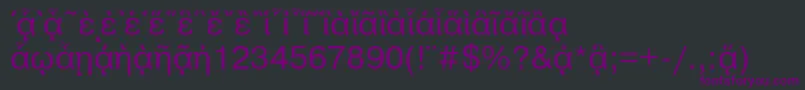 PragmaticapgttNormal Font – Purple Fonts on Black Background