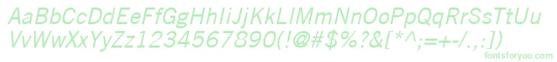 TradeGothicLtOblique Font – Green Fonts