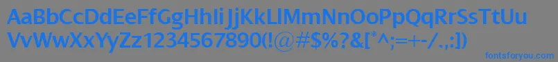Шрифт DialogSemibold – синие шрифты на сером фоне