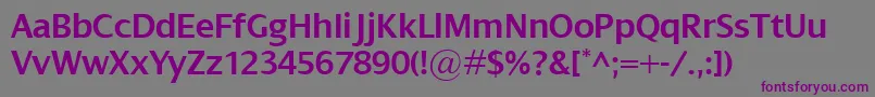 DialogSemibold Font – Purple Fonts on Gray Background