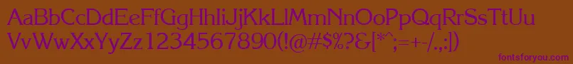 Krl Font – Purple Fonts on Brown Background