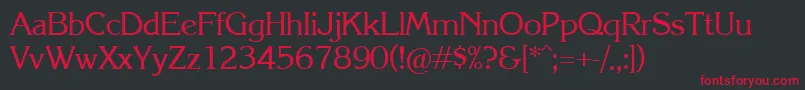 Krl Font – Red Fonts on Black Background