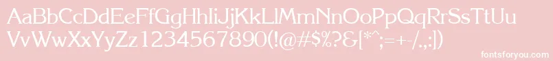 Krl Font – White Fonts on Pink Background