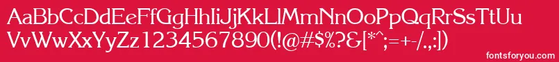 Krl Font – White Fonts on Red Background