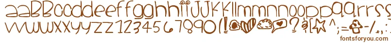Шрифт Santacruz – коричневые шрифты на белом фоне