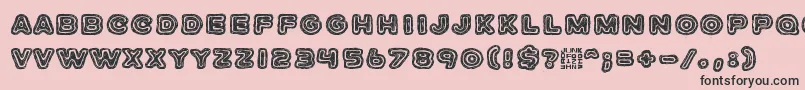 JazzZebra Font – Black Fonts on Pink Background