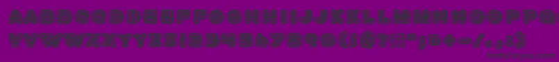 JazzZebra Font – Black Fonts on Purple Background