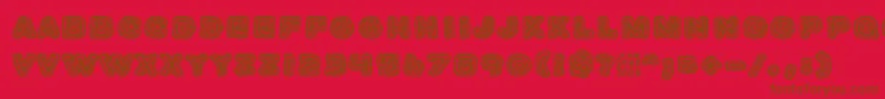 JazzZebra Font – Brown Fonts on Red Background