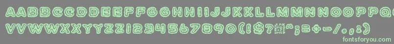 JazzZebra Font – Green Fonts on Gray Background