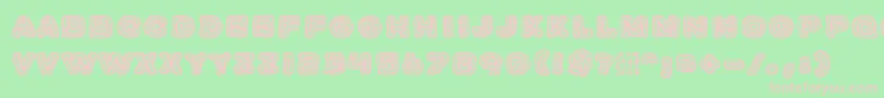 JazzZebra Font – Pink Fonts on Green Background