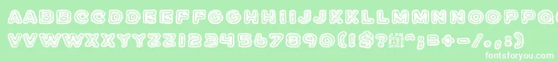 JazzZebra Font – White Fonts on Green Background