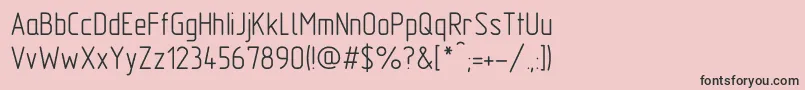 フォントGostA – ピンクの背景に黒い文字