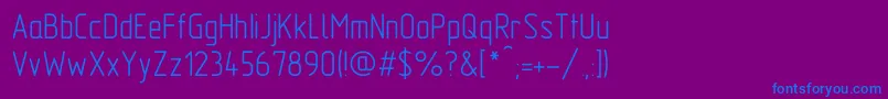 GostA Font – Blue Fonts on Purple Background