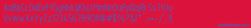 GostA Font – Blue Fonts on Red Background