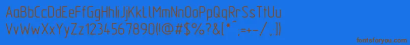 GostA Font – Brown Fonts on Blue Background