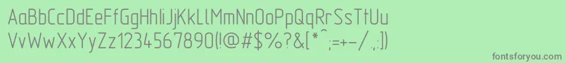 フォントGostA – 緑の背景に灰色の文字