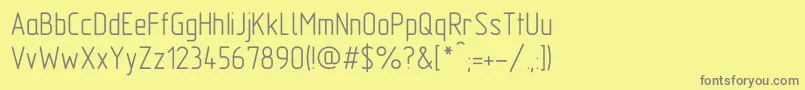 GostA Font – Gray Fonts on Yellow Background