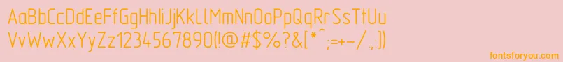 GostA Font – Orange Fonts on Pink Background