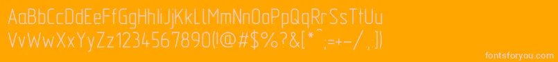 GostA Font – Pink Fonts on Orange Background