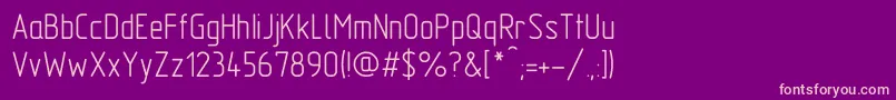 GostA Font – Pink Fonts on Purple Background
