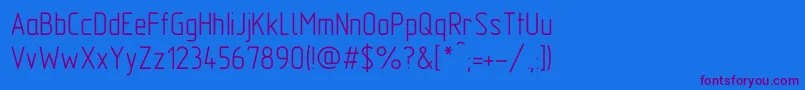 GostA Font – Purple Fonts on Blue Background