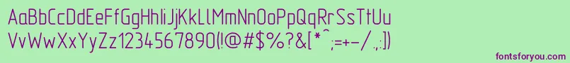 GostA Font – Purple Fonts on Green Background