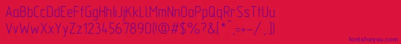 GostA Font – Purple Fonts on Red Background