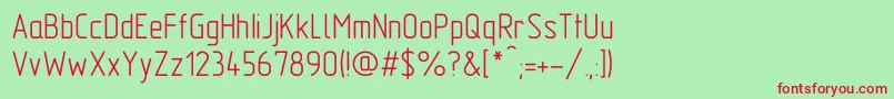 GostA Font – Red Fonts on Green Background