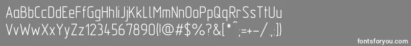 フォントGostA – 灰色の背景に白い文字