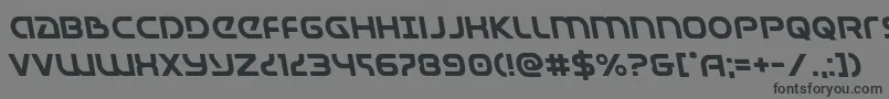 Universaljackleft Font – Black Fonts on Gray Background