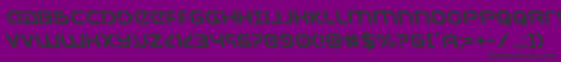 Universaljackleft Font – Black Fonts on Purple Background