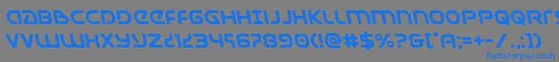 Universaljackleft Font – Blue Fonts on Gray Background