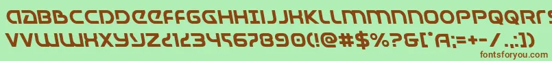 Universaljackleft Font – Brown Fonts on Green Background