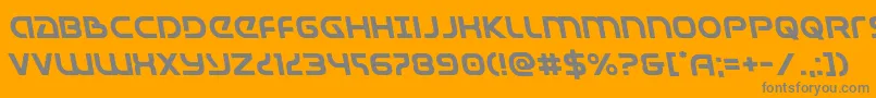 Universaljackleft Font – Gray Fonts on Orange Background